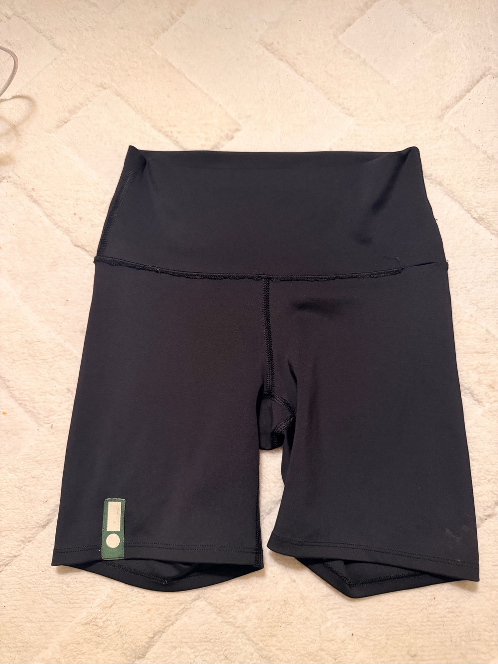 Daily Drills High-Waist Black Women’s Athletic Bike Shorts